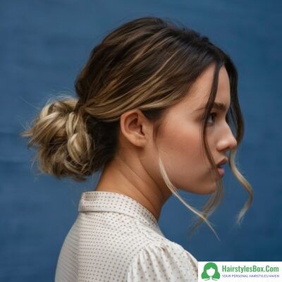 Low Bun Hairstyle for Girls