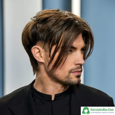 Modern Mullet Medium-Length Hairstyle for Men