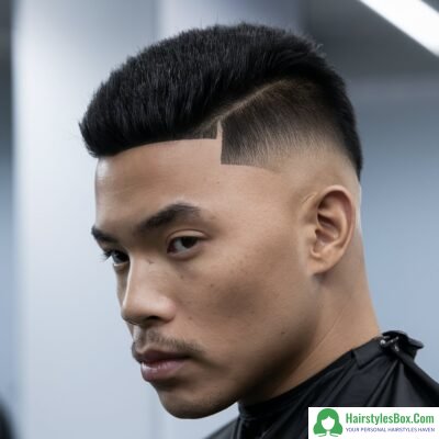 Mohawk Fade Short Haircut for Men