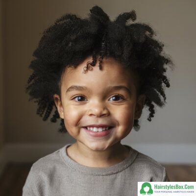 Natural Curls Unisex Hairstyle for Children