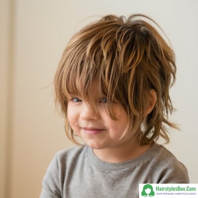 Shaggy Cut Hairstyle for Children