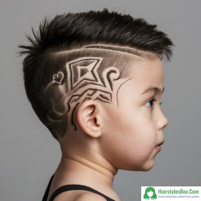 Shaved Designs Hairstyle for Kids