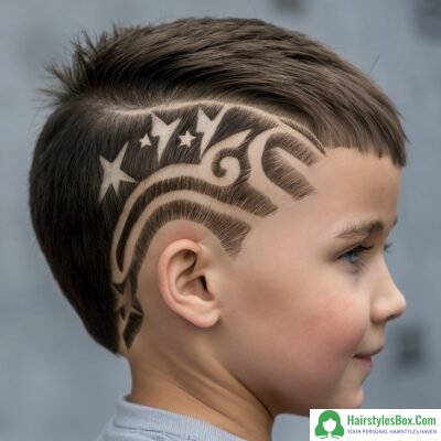 Shaved Designs Hairstyle for Kids