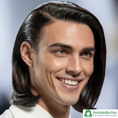 Slick Back Long Hairstyle for Men