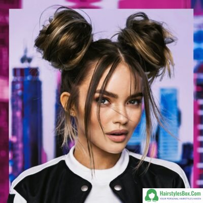 Space Buns Hairstyle for Ladies