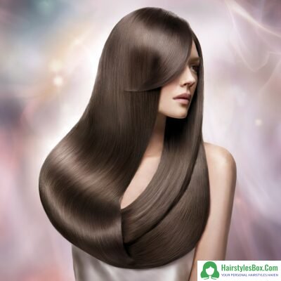 Straight and Sleek Long Hairstyle for Ladies