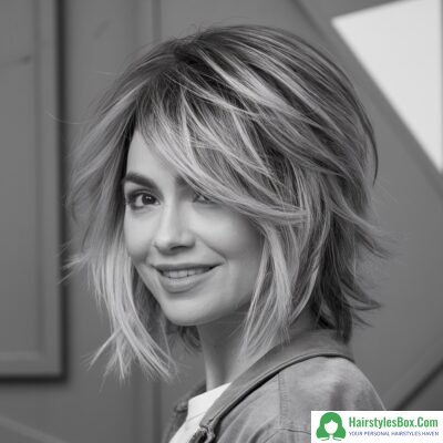 Textured Bob Hairstyle for Short Hair