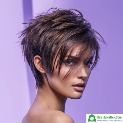 Textured Pixie Hairstyle for Short Hair