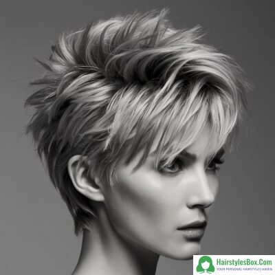 Textured Pixie Hairstyle for Short Hair