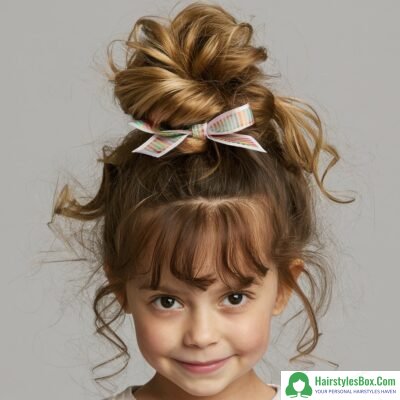 Top Knot Hairstyle for Kids