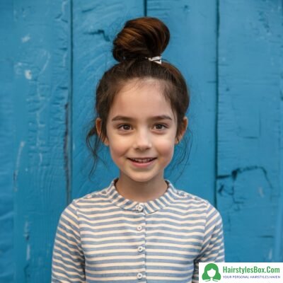 Top Knot Hairstyle for Kids