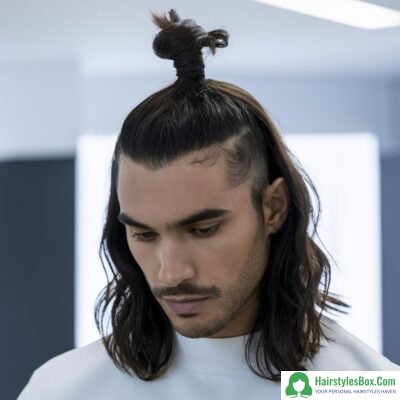 Top Knot Long Hairstyle for Men