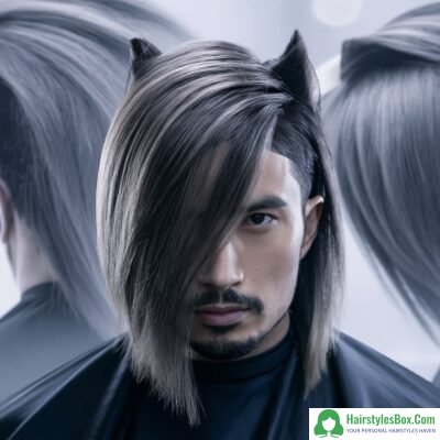 Wolf Cut with Straight Hair Hairstyle