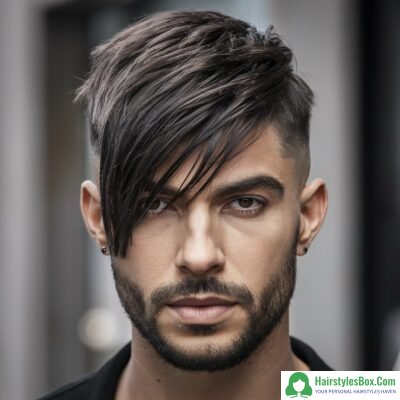 Wolf Cut with a Side Part Hairstyle