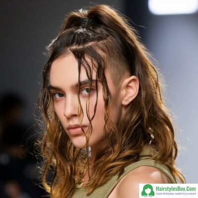 Half-Up, Half-Down Hairstyle for Greasy Hair