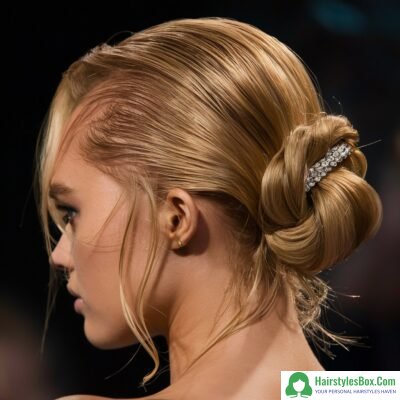 Low Bun Hairstyle for Greasy Hair