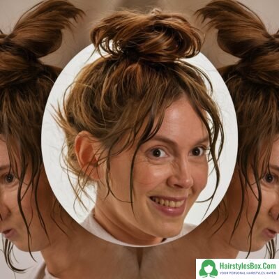 Messy Bun Hairstyle for Greasy Hair