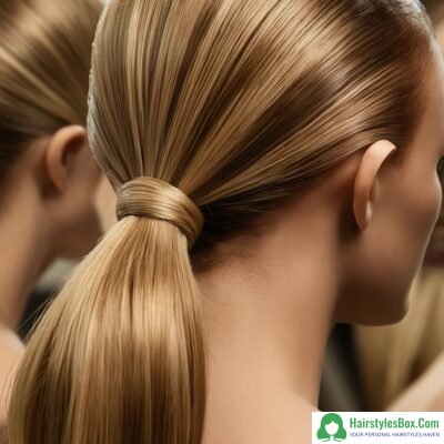 Sleek Ponytail Hairstyle for Greasy Hair