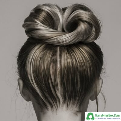 Top Knot Hairstyle for Greasy Hair